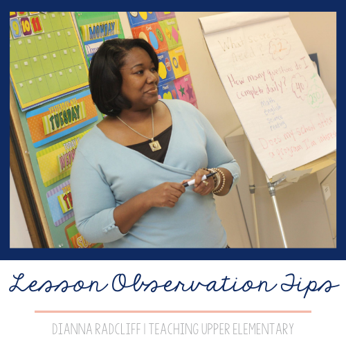 Lesson Observation Tips - Dianna Radcliff